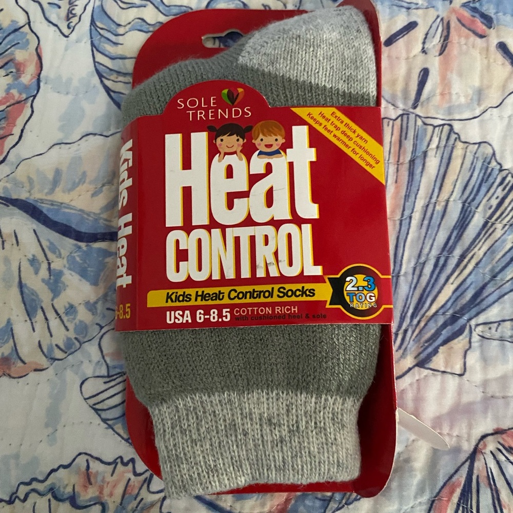 Kids heat control socks size 6-8.5
